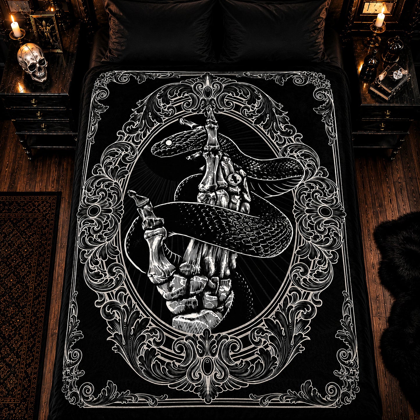Entwined Snake Flannel Blanket