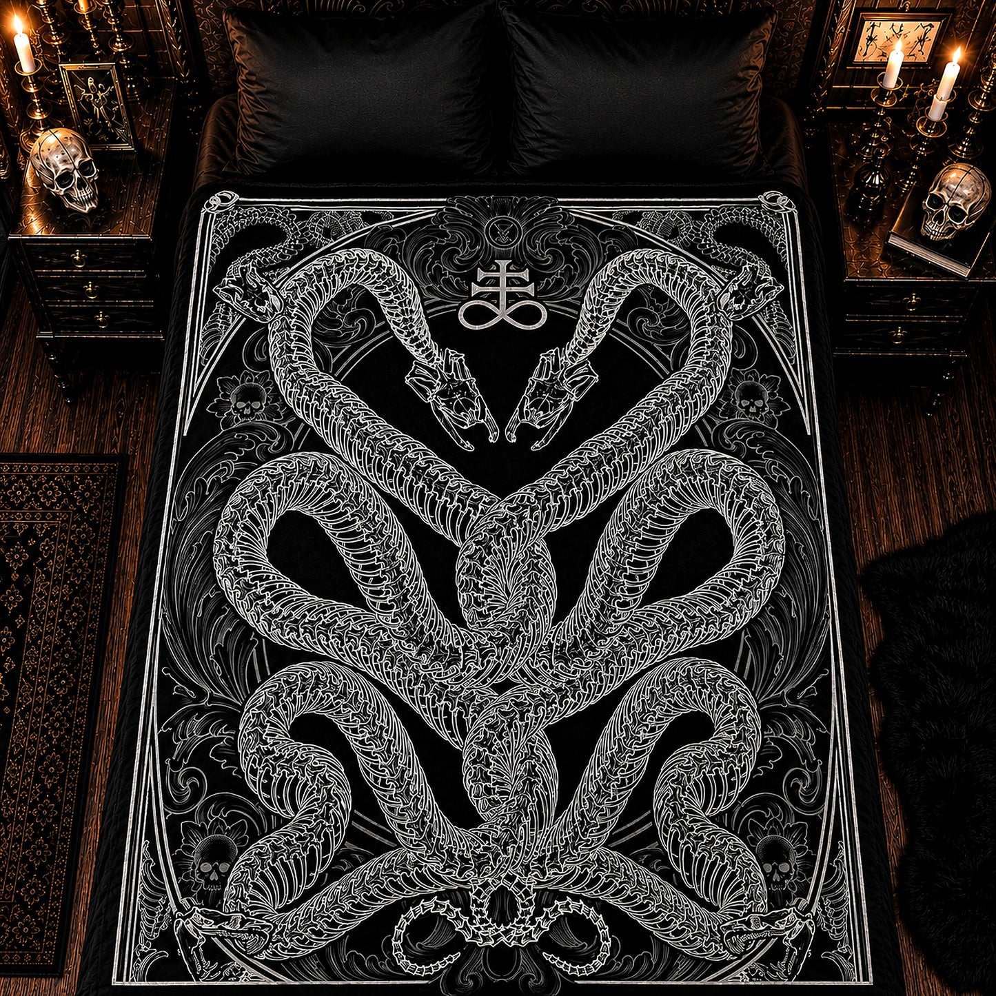 Giant Serpent Flannel Blanket