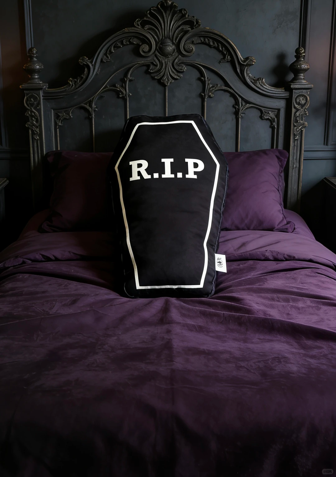 Gothic R.I.P Coffin Pillow