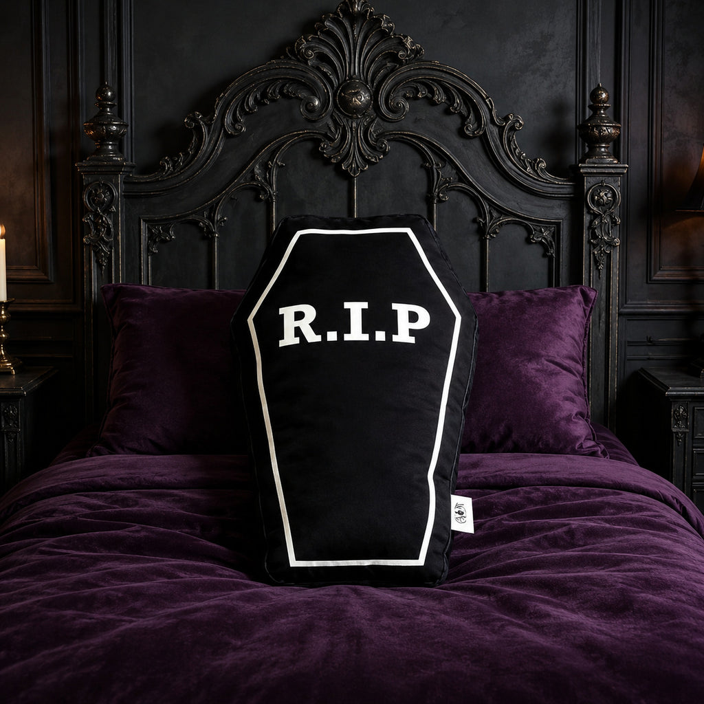 Gothic R.I.P Coffin Pillow
