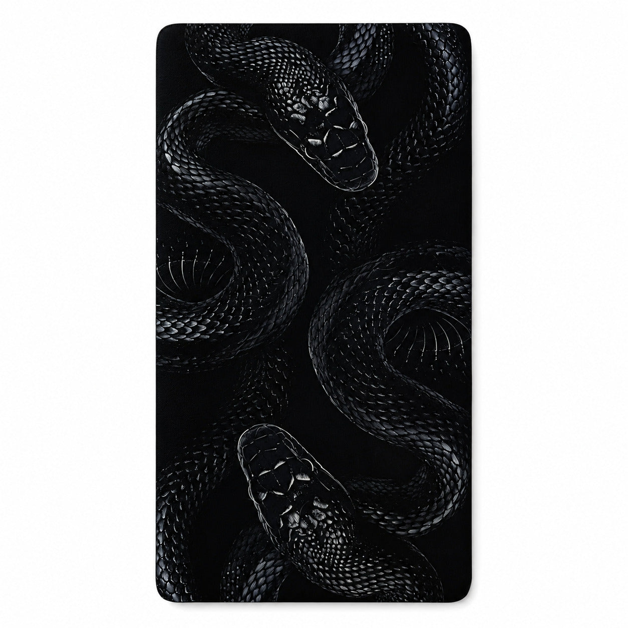 Two-Serpent Gothic Bath Mat