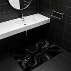 Two-Serpent Gothic Bath Mat