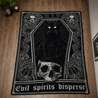 R.I.P Black Cat Gothic Blanket