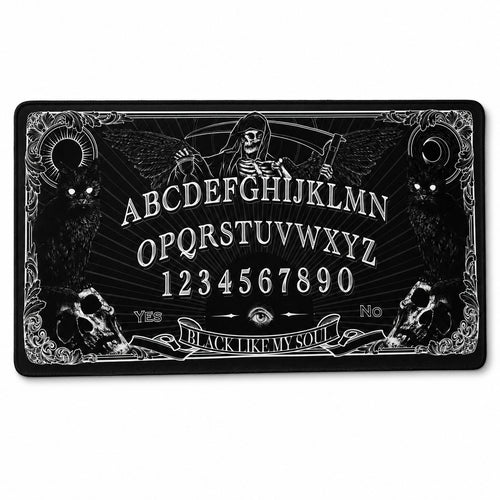 Gothic Black Cat Desk Mat