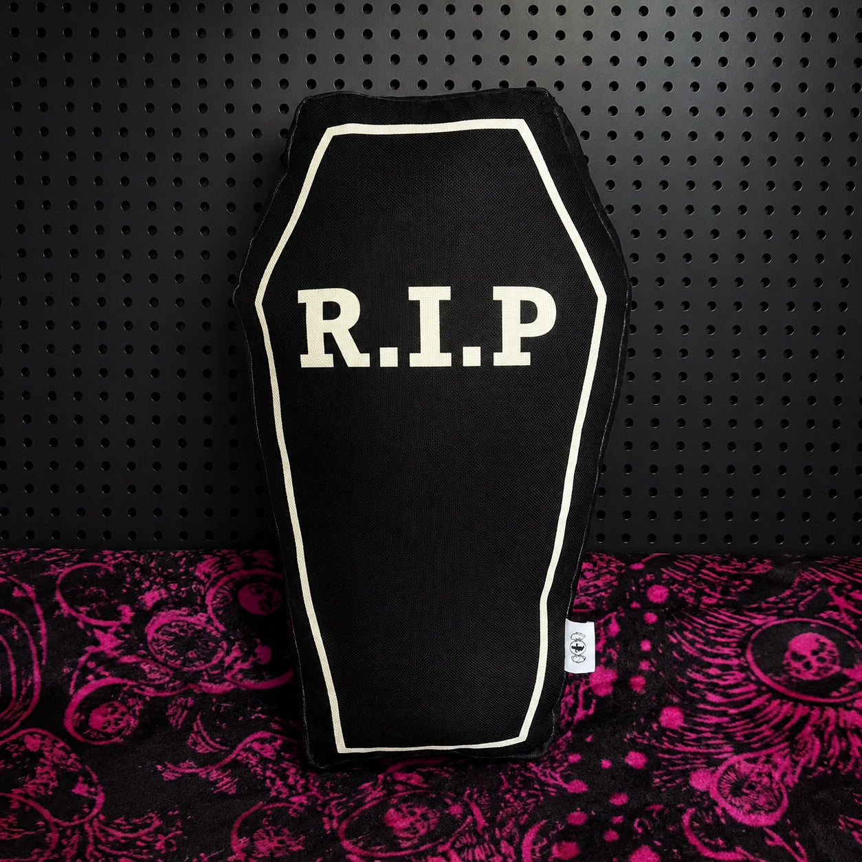 Gothic R.I.P Coffin Pillow