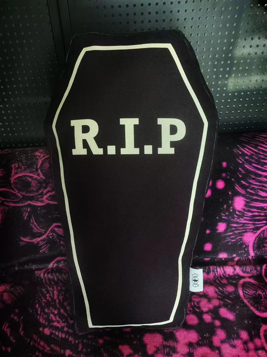 Gothic R.I.P Coffin Pillow
