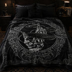 Gothic Snake Skeleton Hand Blanket