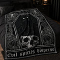 R.I.P Black Cat Gothic Blanket