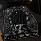 R.I.P Black Cat Gothic Blanket