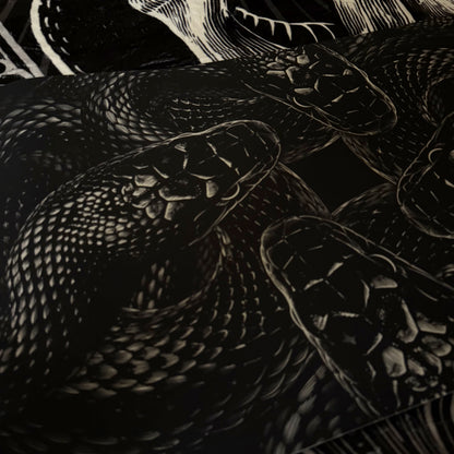 Four-Serpent Gothic Bath Mat