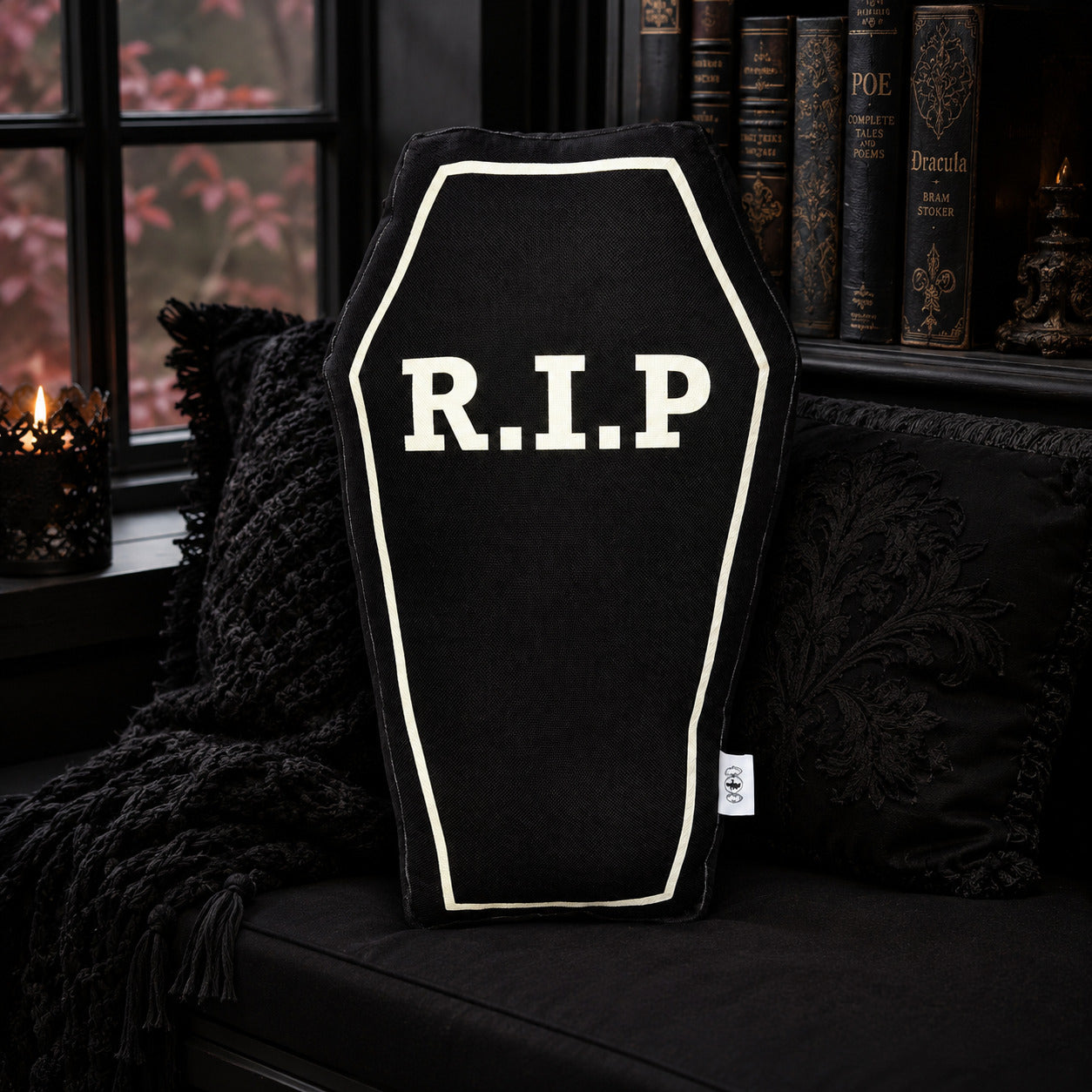 Gothic R.I.P Tombstone Pillow