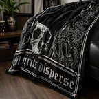 R.I.P Black Cat Gothic Blanket