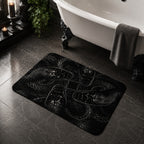 Four-Serpent Gothic Bath Mat