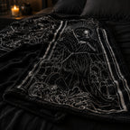 Gothic R.I.P Coffin Flannel Blanket