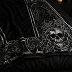 Gothic R.I.P Coffin Flannel Blanket