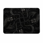 Four-Serpent Gothic Bath Mat